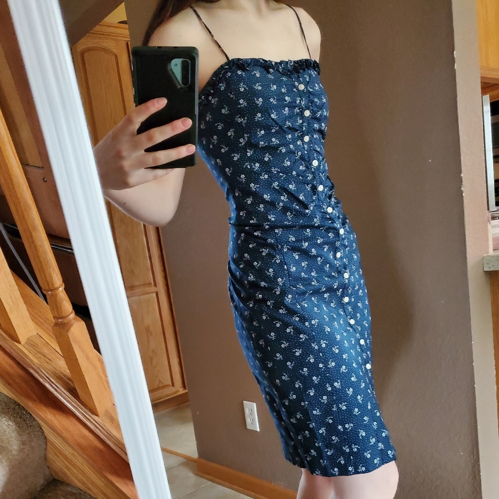Rare Vintage Ralph Ralph Lauren Navy Dress